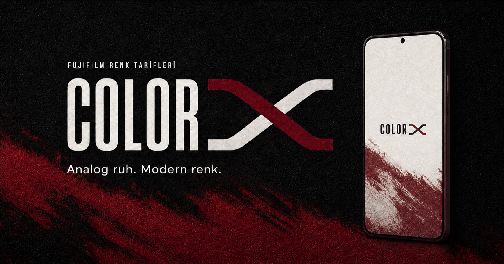 Color X — Analog ruh. Modern renk.